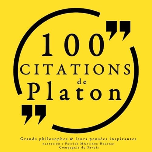 Couverture de 100 citations de Platon