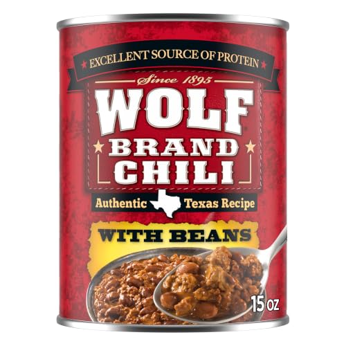 Wolf Brand Chili with Beans, Packed with Protein, 15 oz