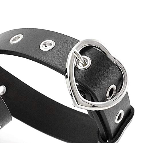 Grommet Cinghia di Cuoio Nero delle Donne del