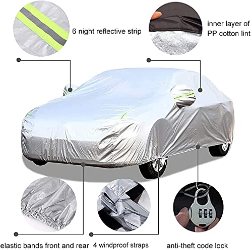 Copriauto Per Citroën C5 Aircross SUV (2020-) - Impermeabile, Antivento, Anti-UV, Con Cerniera Porta E Strisce Riflettenti