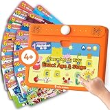 Think Academy Learning Pad for 4+, Age-Optimized Screen-Free Educational Learning Tablet, Learn to Read Phonics Flash Cards with Alphabet, Words, Numbers, Music, Preschool Learning Activities for Kids