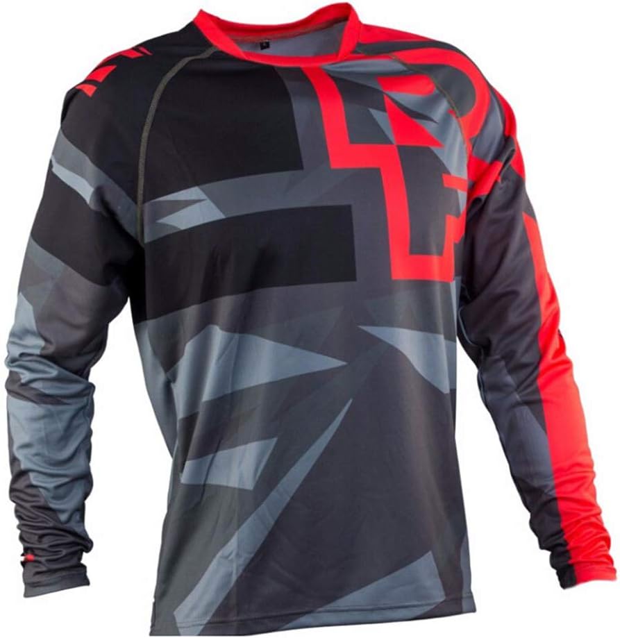 haixclvyE Unisex Bike Cycling Jersey Long Sleeve T-Shirt Motorcycle Motocross T-Shirt Long Sleeve MTB Cycling Clothing