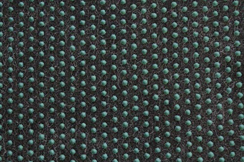 Rasenteppich Kunstrasen Premium schwarz grau Weich Meterware, verschiedene Größen, mit Drainage-Noppen, wasserdurchlässig (400x300 cm)