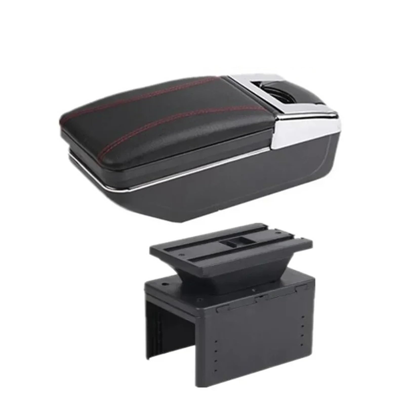 GBGWRMRYX Center Armrest Box For Insignia For Mokka X Car Interior Armrest Storage Box Centre Console Replacement Accessories Arm Rest(A red line NO USB)
