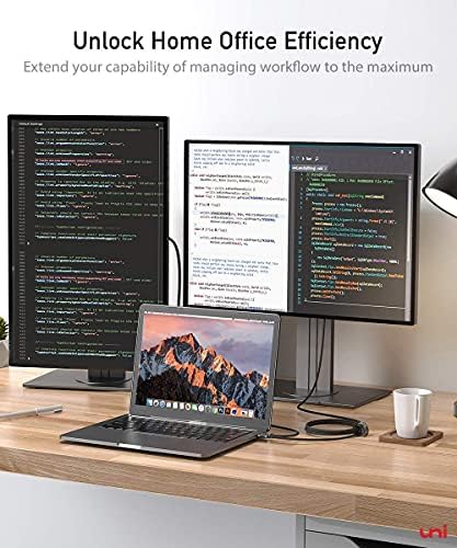 USB C to HDMI Cable for School Home Office 15ft/4.5m, uni [4K@60Hz] USB Type-C to HDMI Nylon Cable (Thunderbolt 3 Compatible) with Samsung S20, MacBook Pro 2020, MacBook Air, iPad Pro 2020 XPS etc.