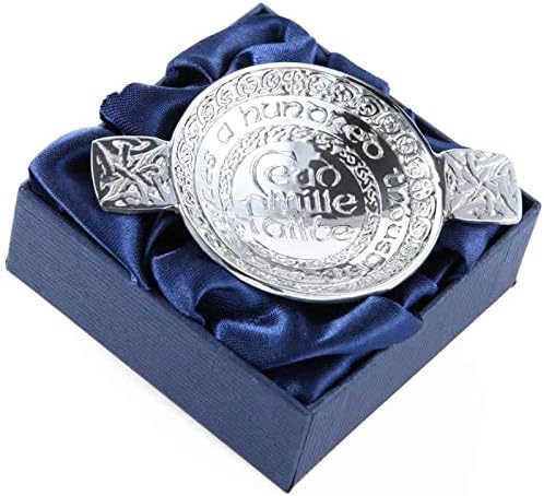 Mini Ceud Mille Failte - Hundred Thousand Welcomes Scottish Pewter Toasting Bowl Quaich