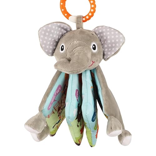 Miniatura 8 de Libros de bebé con peces, juguetes de tela táctil y arrugada para bebés, juguetes para bebés de 0 a 6, 6 a 12, 12 a 18 meses, juguetes educativos de