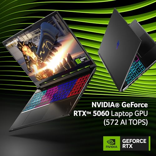 Acer Nitro V 16S AI Copilot+ PC Gaming Laptop | AMD Ryzen AI 7 350 Processore | NVIDIA GeForce RTX 5060 Laptop GPU | 16" WUXGA IPS 180Hz Display | 16GB DDR5 | 1TB Gen 4 SSD | Wi-Fi 6E | ANV16S-61-R9TR - Notebook - Immagine 2