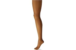 Women's Sheer Energy Control Top Shimmer Suntan Pantyhose