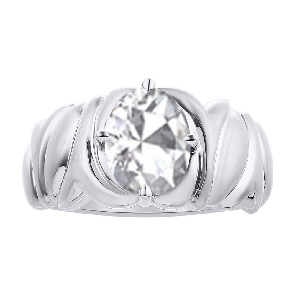 Bague de naissance en argent avec topaze blanche, le cadeau idéal