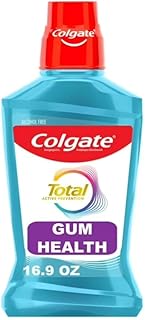 Colgate Total for Gum Health Mouthwash, Clean Mint - 500mL, 16.9 fluid ounce(Pack of 6)