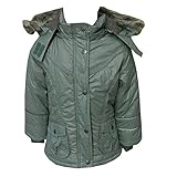  Outburst - Winterjacke wasserfest Anorak Mädchen Fleecefutter, grün, Größe 104