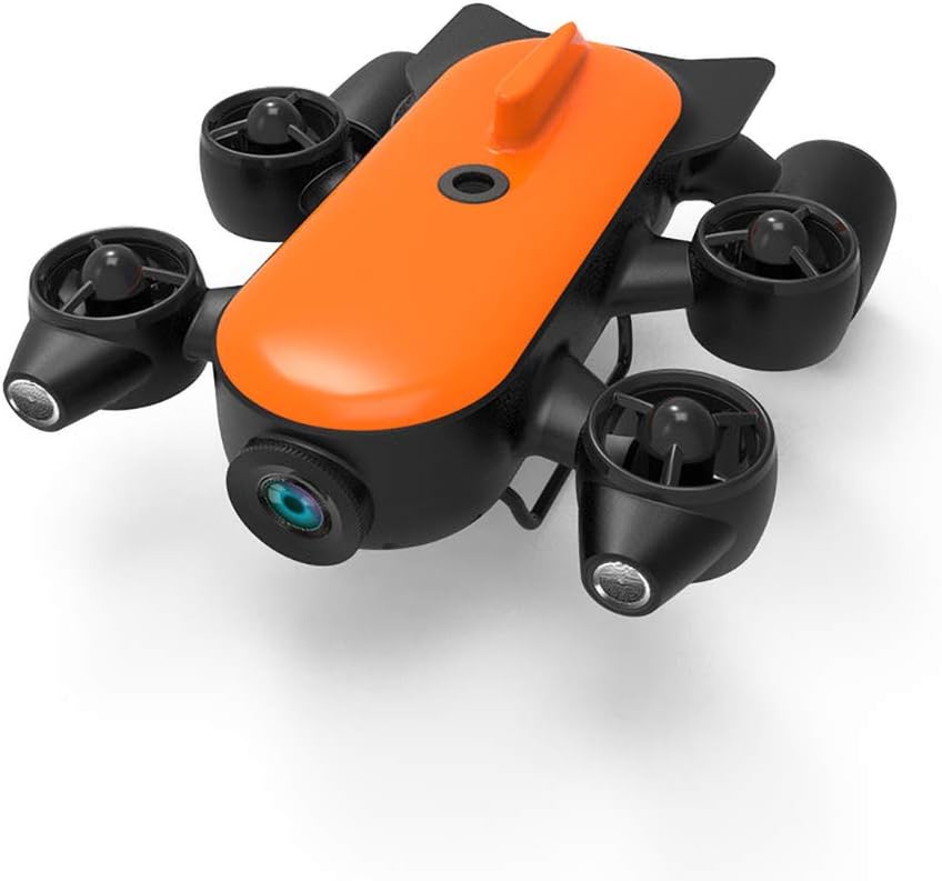 ACOC Underwater Drone Underwater Camera -Underwater Remote Control Drone Robot Undersea Detection Underwater Archaeology 150M Deepth with 4K 32G Flashing Camera under Water Drone
