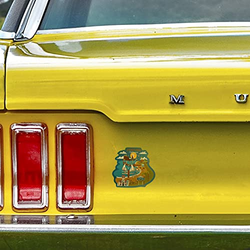 Die Cut Sticker Ventura, California, Geometric, Contour Vinyl Sticker 3 To 6 Inches, (Waterproof Decal For Cars, Water Bottles, Laptops, Coolers), Large #TOP3