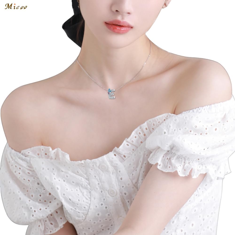 S925 Sterling Silver A~Z Letters Charms with 5A Cubic Zircon Stones, Butterfly Alphabet Beads fit Pandora European Bracelets Gift Options - Image 3