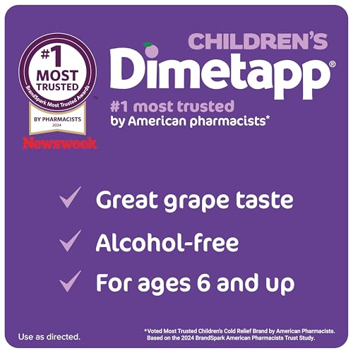 Image of Dimetapp Children's Cold & Cough Value Pack, Antihistamine, Cough Suppressant, Grape Flavor, (2) 4 Oz Bottles - Packaging May Vary. (Pack of 2)