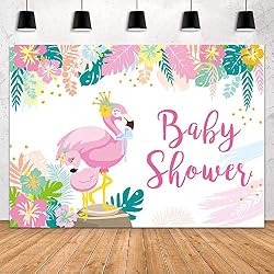 flamingo baby shower decor