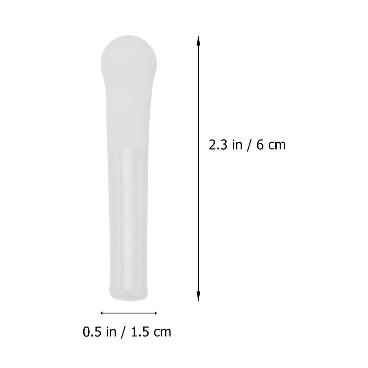 6cm Ceramic Muddler Medicine Pill Powder Pestle Food Grinding Rod Multipurpose Garlic Fruit Masher Stick Suribachi