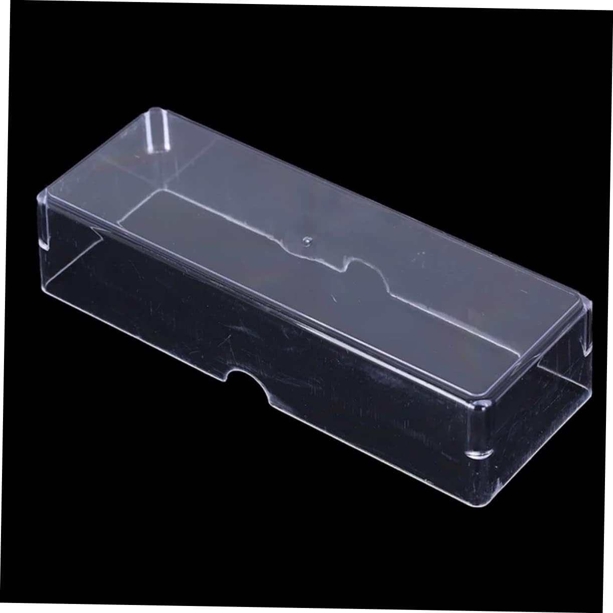 VICASKY 100-pack Poker Chip Box Acrylic Chip Organizer for Poker Chips Set Storage Box Flat Base