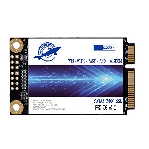 Dogfish Msata SSD 240GB Internal Solid State Drive Mini Sata SSD Disk(MSATA,240GB)