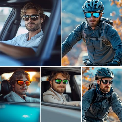 Polarized Sunglasses for Men UV400 Protection Sports Cycling Driving Fishing Sun Glasses2