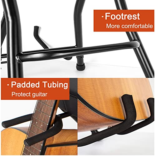 DACUN Certificat de sécurité Support de Guitare avec Tabouret, siège en métal Noir Pliable, Cadeaux de Musiciens garçons… - Les Beatles, Paul McCartney, John Lennon, RIngo Starr, George Harrison DACUN Certificat de sécurité Support de Guitare avec Tabouret, siège en métal Noir Pliable, Cadeaux de Musiciens garçons… – Image 7