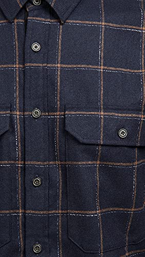 Image of Vince Men's Crosshatch Windowpane Shirt Jacket