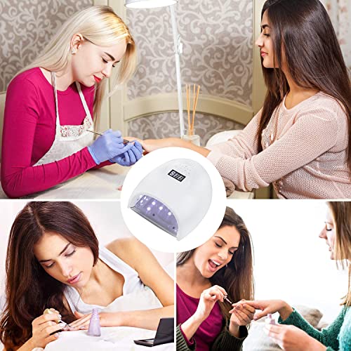 Takoyi Nail Dryer,Rechargeable 60W Gel Uv Led Nail Lamp Curing Nail Light For Gel Nails Lcd Screen With 4 Timer Settings (White) #TOP2