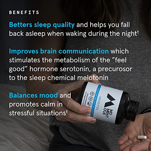 Momentous Inositol Supplement - Myo-Inositol for Mood Balance, Cognitive Function & Rest Quality Support - Vegan, GMO-Free, Gluten-Free, 60 Servings - Image 4