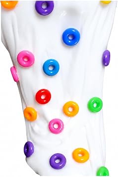 Hoshimi Slimes Fruit Loops Cereal Milk Slime Ages 8+ 4oz Handmade Scented Thick Glossy Sensory ASMR Gift