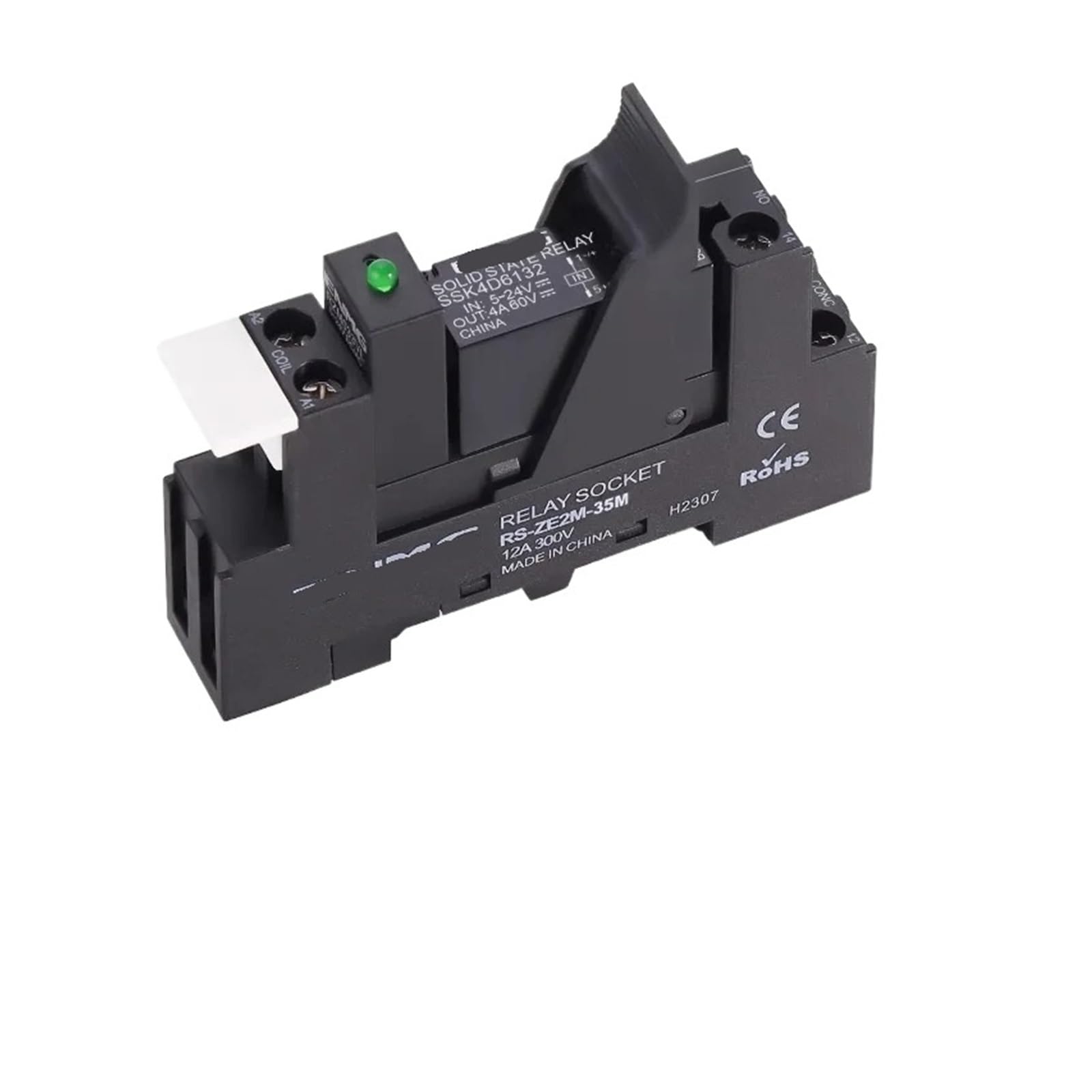 Relais à Semi-conducteurs SSK4D6132 CC/CC AC 220V avec Optocoupleur Isolation Rail