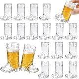 SHAOQINLIN Cowboy Boot Shot Glasses, 15 PCS 1 oz Mini Plastic Boot Cups