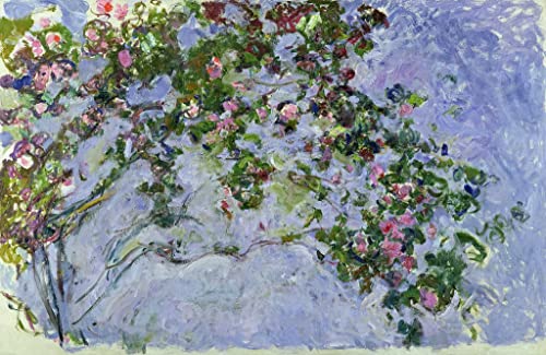 Les Roses de Claude Monet poster sur toile pour transformer un mur vide en galerie d'art