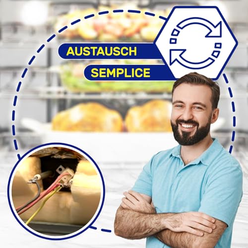 Thermostat für Backofen 300°C 10A 250V mit dem Originalcode 3570560015 für Electrolux für Zanussi - MADE IN ITALY - Garantie 10 Jahre - MONTERAL