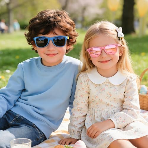 JASPIN Polarized Kids Sunglasses Toddler Baby Glasses for Girls Boy Age 3-9