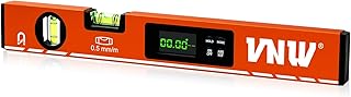 16inch Digital Level with LCD Display - Bubble Light Up Function - Multi Purpose:Magnetic Torpedo Level, Angle Finder 0-90° & 0-180° Range -Leveler Tool for Woodwork,Saw & Home Leveling (Champagne)