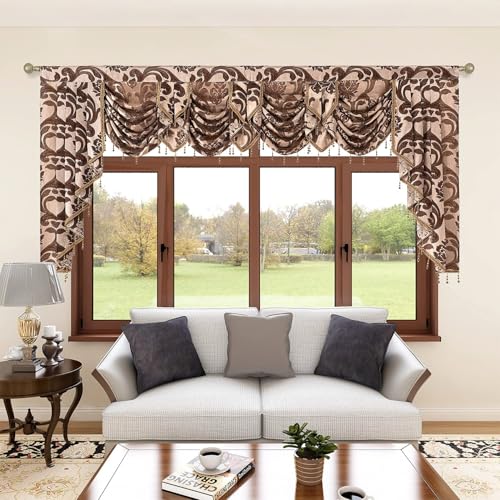 NAPEARL Valance Curtains for Living Room