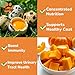 PAWUP Freeze Dried Cat & Dog Treats, Natural Quail Egg Yolk, High Fiber Pumpkin Added, High-Protein Pet Snacks for Coat & Gut Health, 3.5 oz