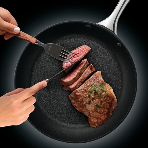 Starfrit The Rock Diamond 28cm (11") Non-Stick Fry Pan - Aluminum - Oven Safe - PFOA Free - Easy to Clean - Black by Starfrit - Image 2