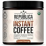 La Republica Organic Instant Coffee (35 Servings), Rich Medium Roast Coffee with Toasted Caramel Not