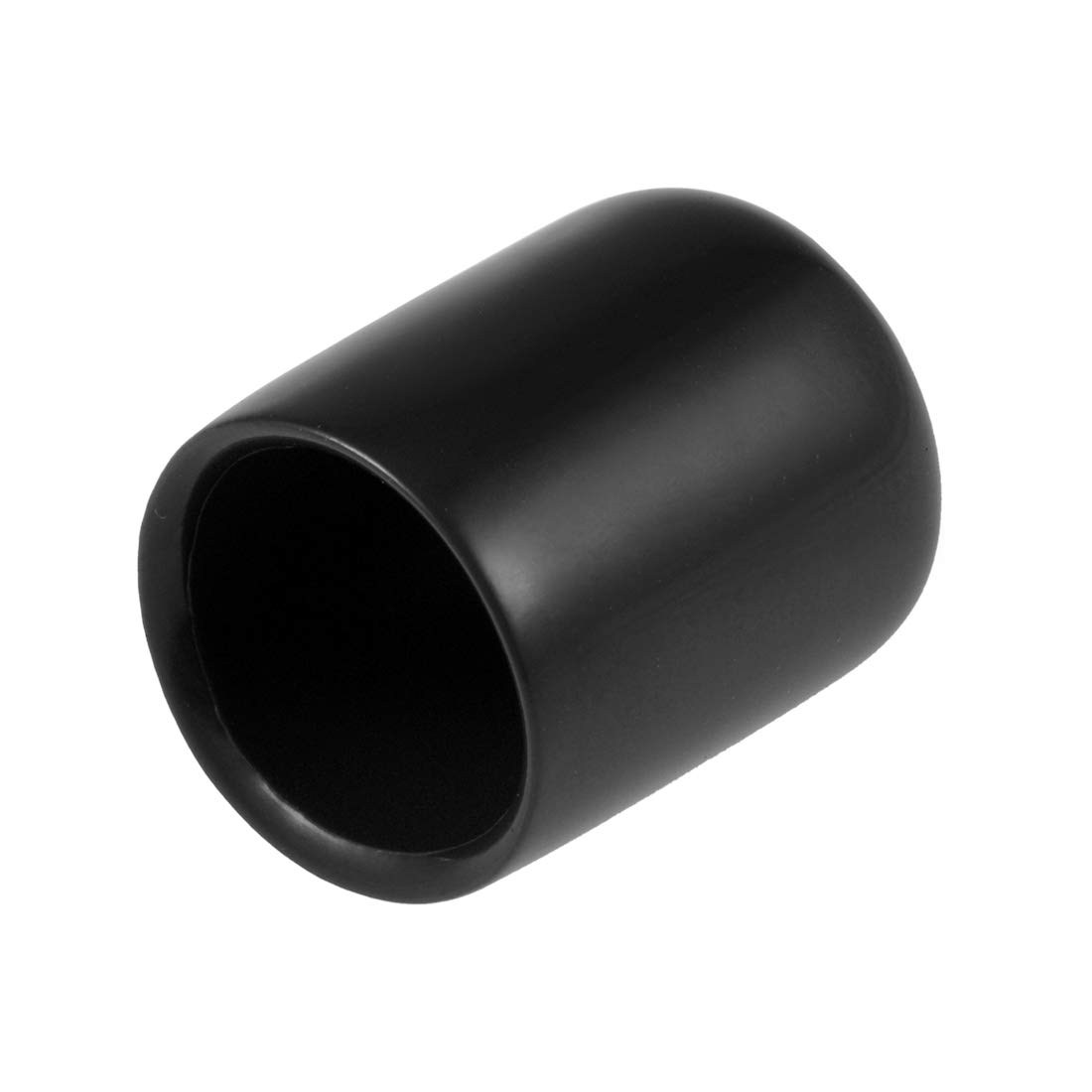 uxcell 20pcs Rubber End Caps 14mm ID Vinyl Round Tube Bolt Cap Cover Thread Protectors Black