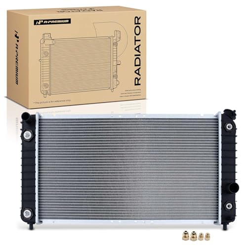 A-Premium Engine Coolant Radiator Assembly with Transmission & Engine Oil Cooler Compatible with Chevy Blazer, S10 & GMC Jimmy, Sonoma & Isuzu Hombre & Oldsmobile Bravada 4.3L, Automatic Transmission