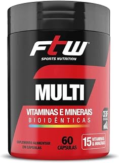 Multi Vitaminas e Minerais Bioidênticas - 60 cápsulas - FTW, Fitoway
