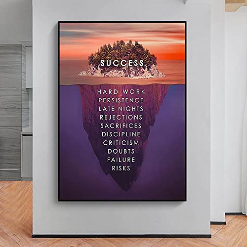 Impression sur toile iceberg art inspirant haut de gamme pour intérieur moderne 50x70