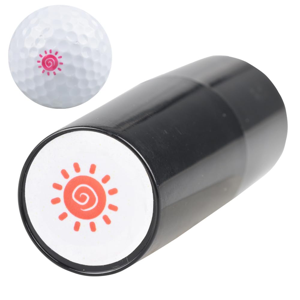 Luzbose Sun Golf Ball Stamp Marker Reusable Ink Stamps For Books, Cloth Crafts, Personalize Your Golf Balls,