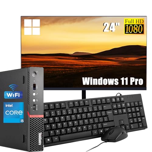 Lenovo ThinkCentre M900 Mini Ordinateur de Bureau avec écran 24 