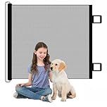 Cancelletto Sicurezza Estensibile per Bambini e Cani, Cancelletto per Bambini Estensibile, 0-180 cm Cancello per Cani Barriera di Sicurezza Regolabile, Cancello di Sicurezza Retrattile, Baby Gate Mesh