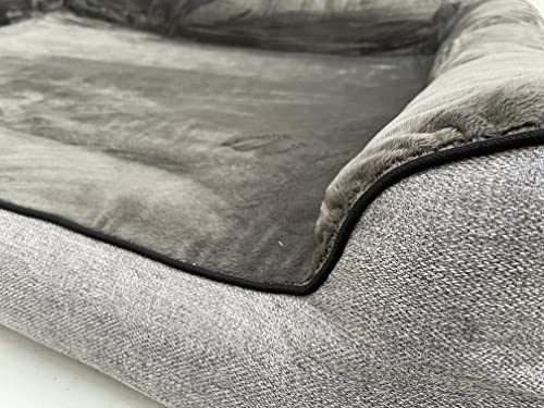 Lebon - Hundebett Balou Plus - Orthopädisch - Bis 90 Grad waschbar - 100x80cm - Dicke Liegefläche - Hochwertig und Made IN EU