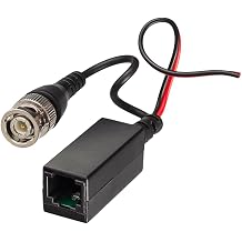 Triplett GEM CCTV Balun, BNC Male with Power Lead to RJ45 Female BLN-PVRJ45-1