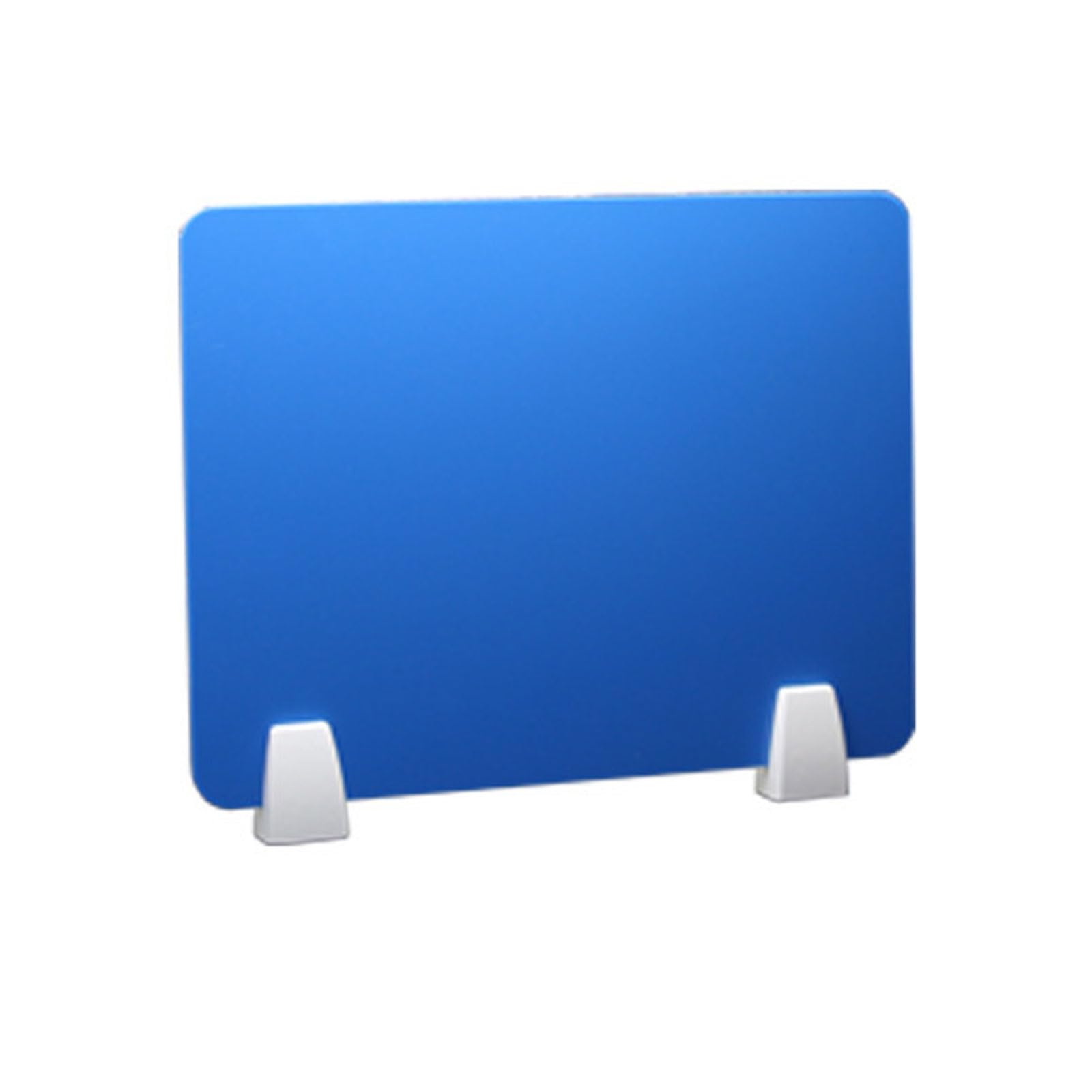 Piano di Lavoro da Ufficio in Acrilico fonoassorbente con Caratteristiche protettive, Adatto ad aule, biblioteche e Altri Ambienti Simili (Blu, 30 cm x 60 cm, con Clip).